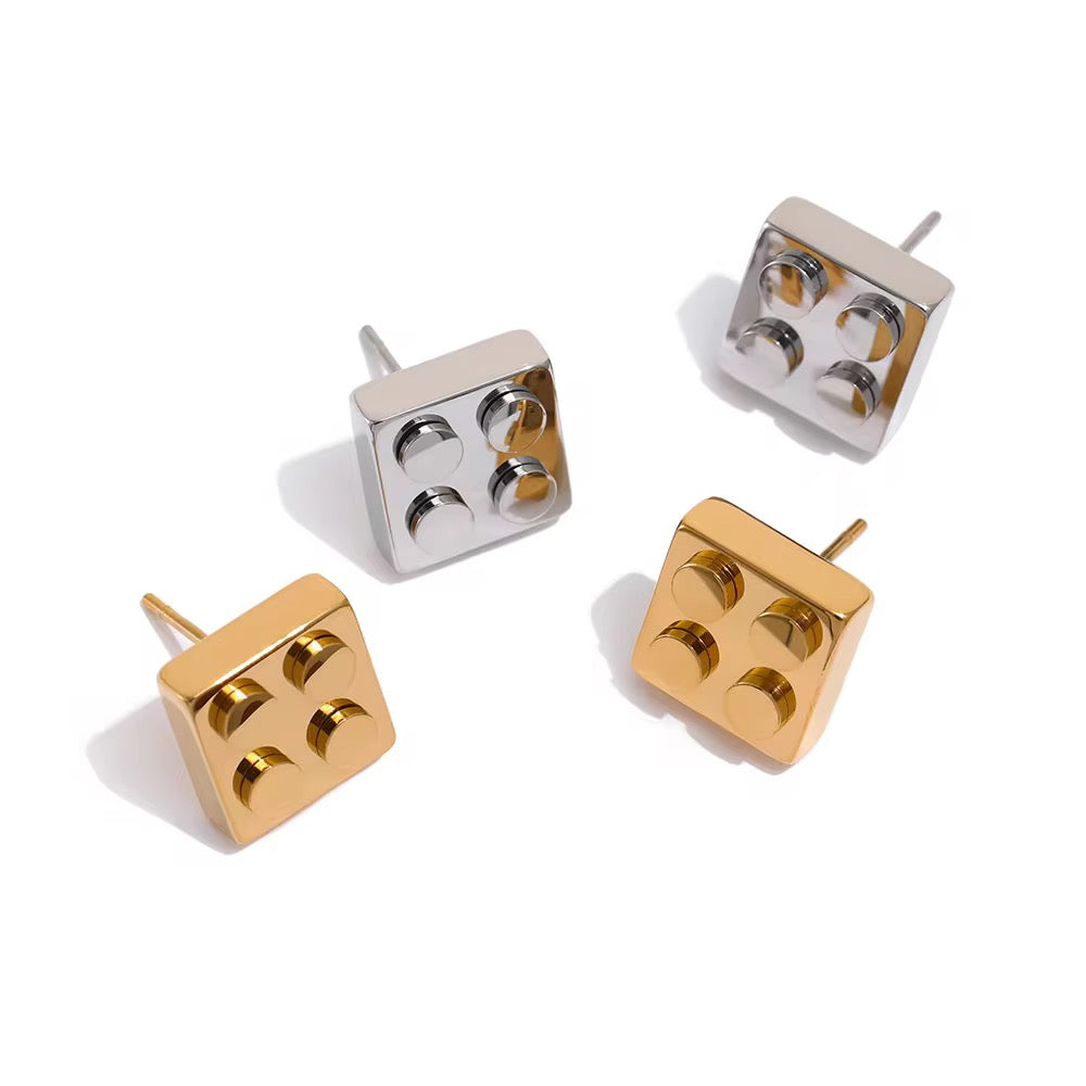 Quatro block earrings