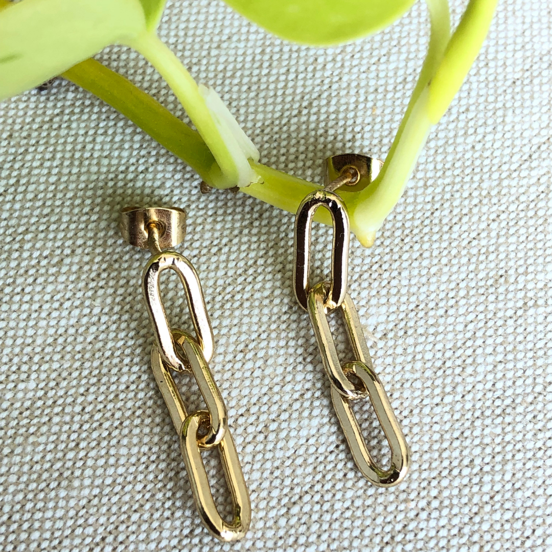 Link Knots - Gold Coated