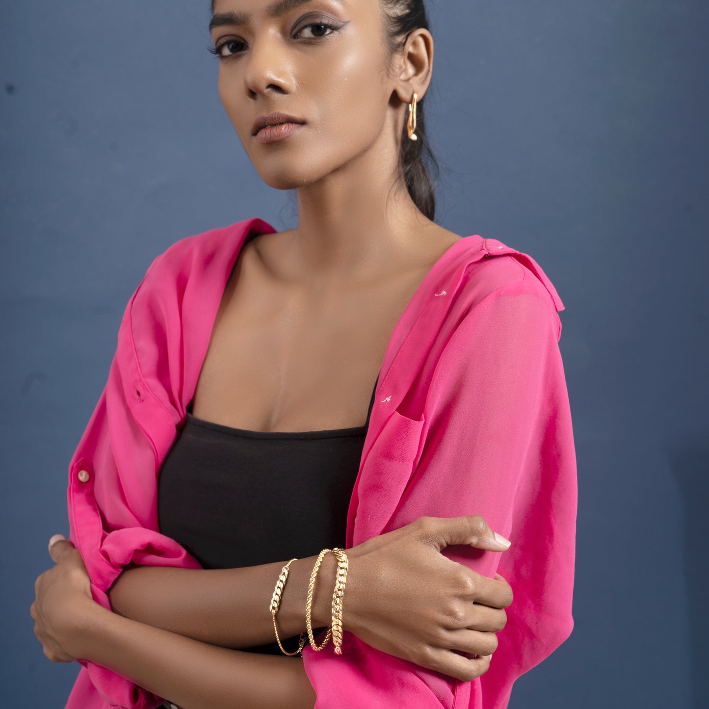 Twisty Braid Bracelet - Gold Coated