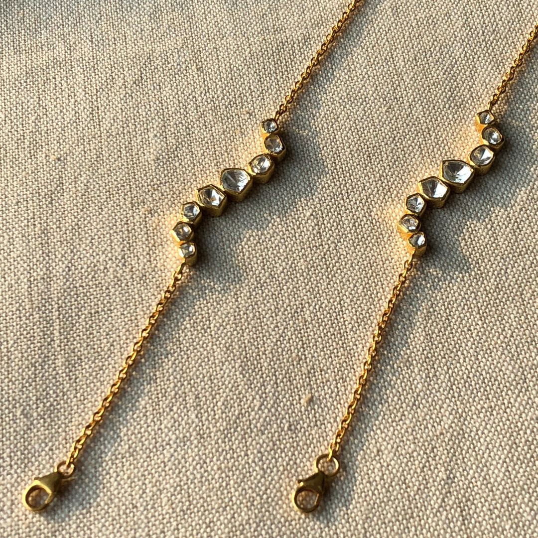 Swaying Mask Chain - Gold Plated 925 Silver