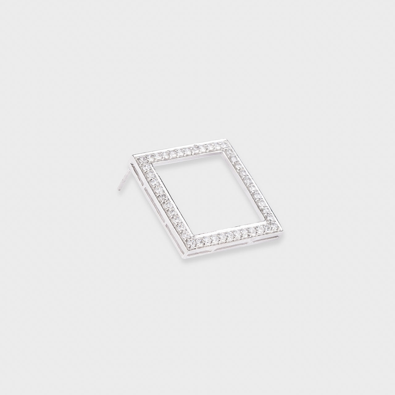 Rhombus Hoops - 930 Recycled Silver