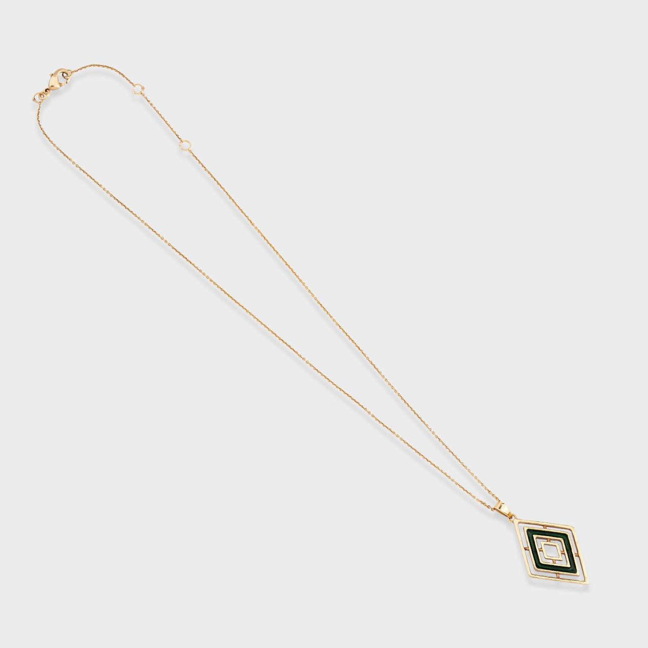 Glass Mirage - Gold Coated Pendant