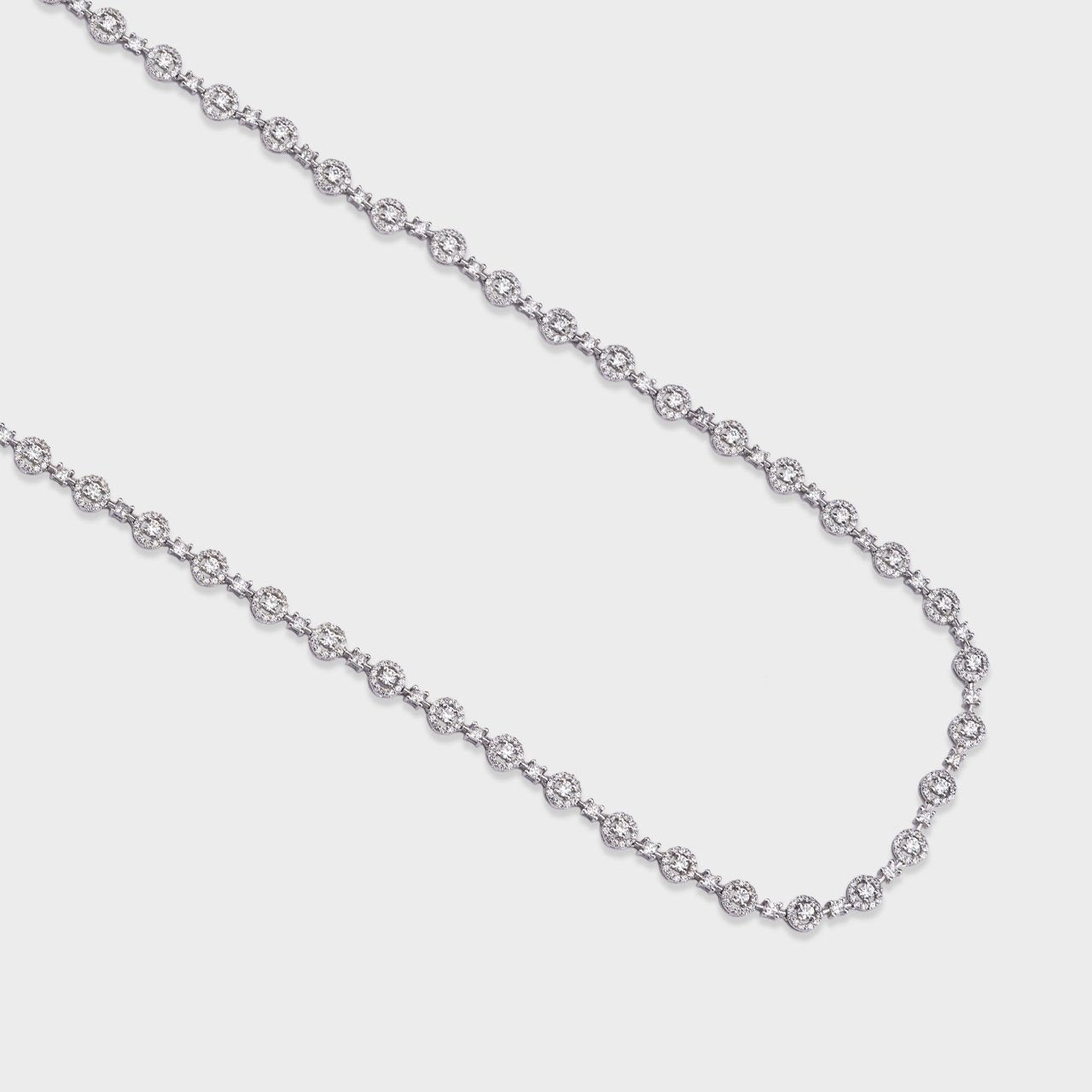 Circlet Swarovski Long Chain - 930 Recycled Silver