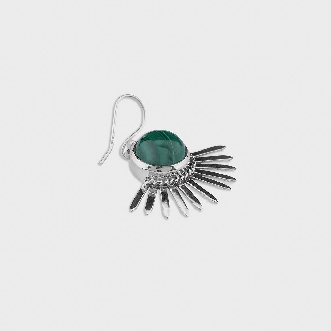 Malachite Spikes - 925 Silver Jewellery