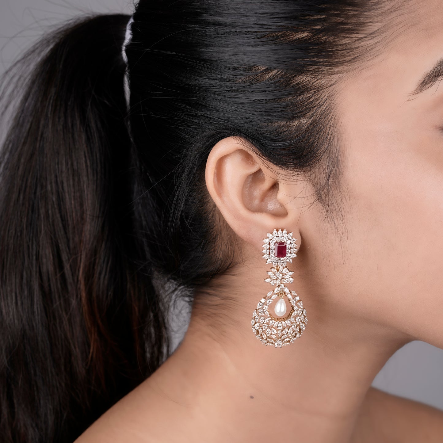 Royal Drop Earrings - 930 Recycled Silver