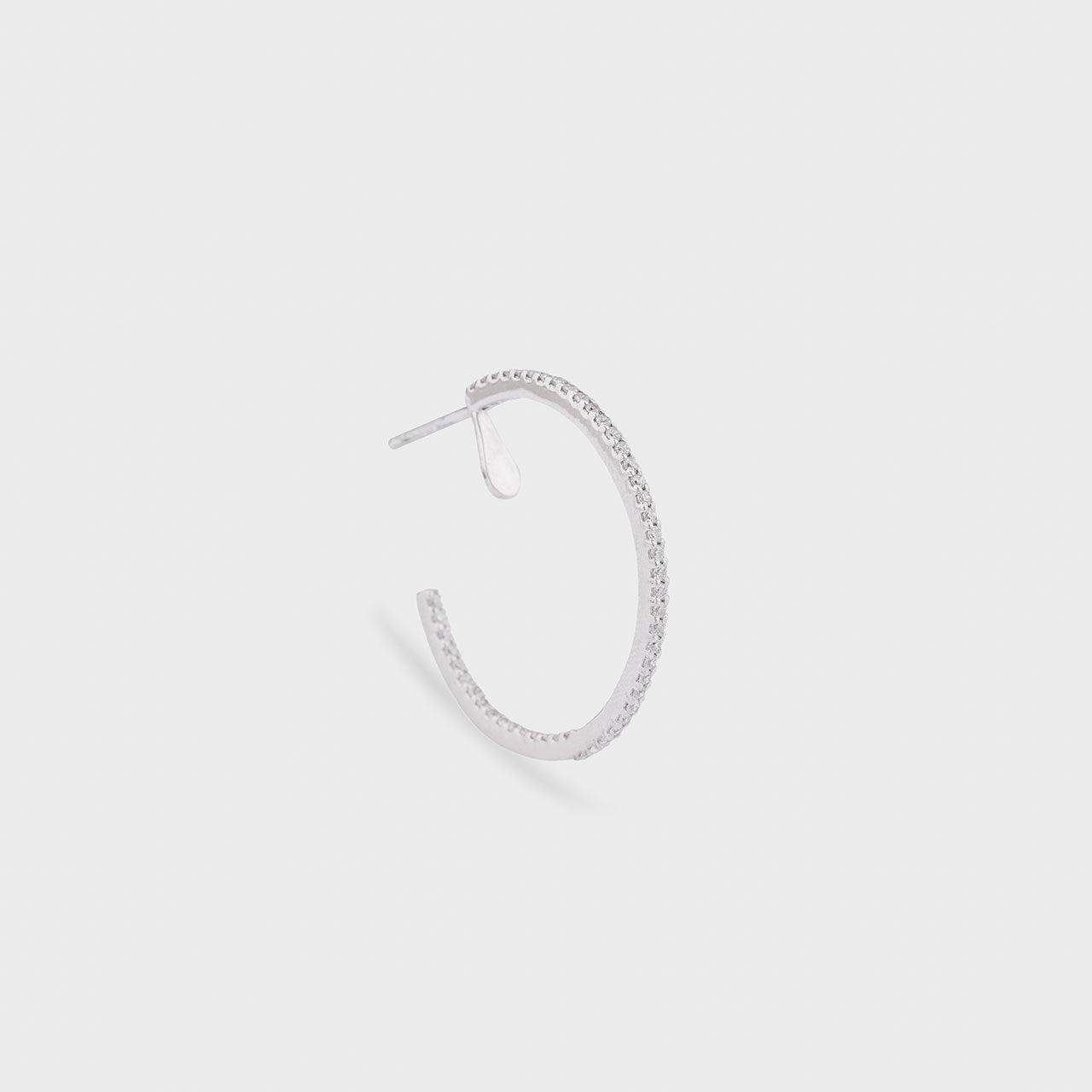 Solo Swarovski Hoop Earrings - 930 Recycled Silver