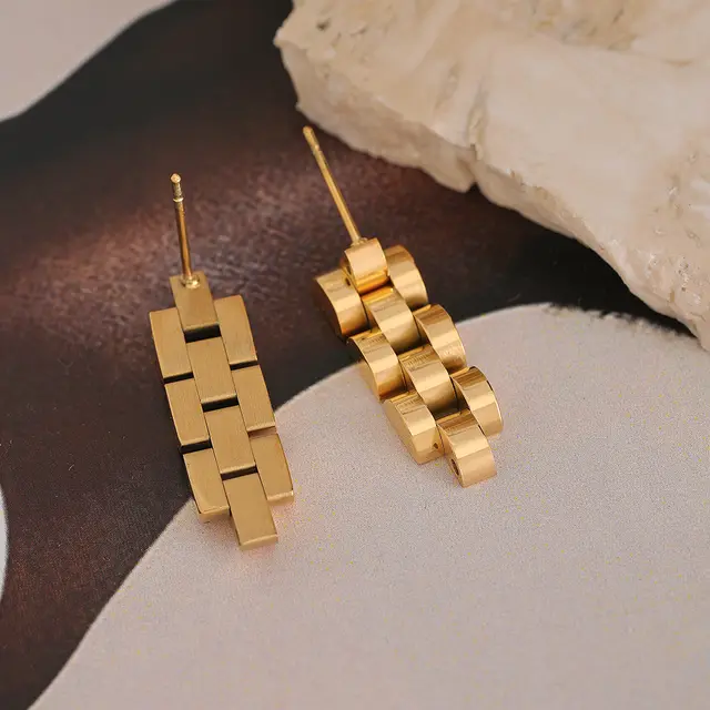 Gemini Earrings - 18K Gold Coated
