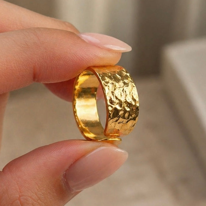 Nile Band Ring - Gold Coated Ring