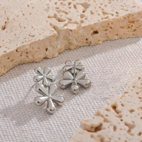 Nova Floral Earrings - 18K Gold Coated