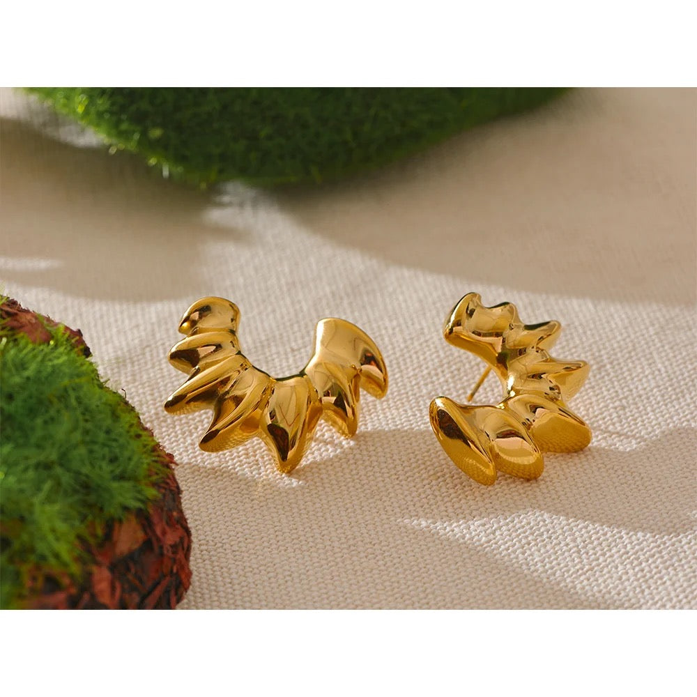 Waverley Statement Earrings - 18K Gold Coated