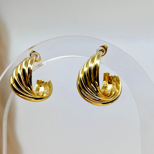 Golden Twister Earrings