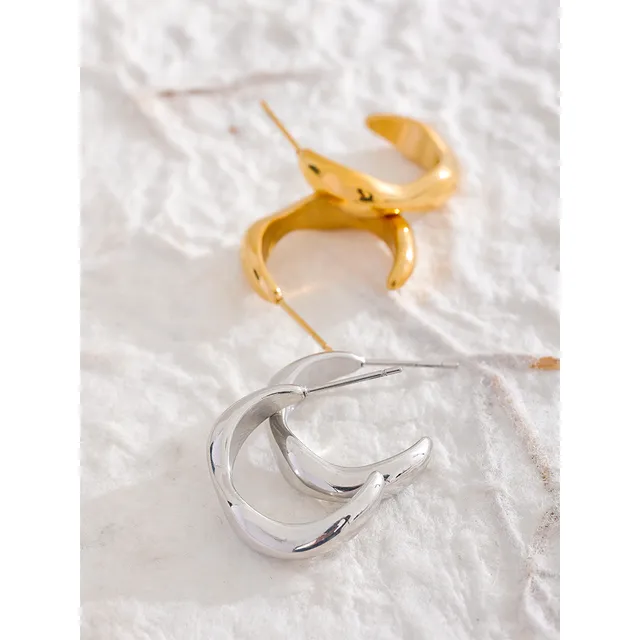 Thule Curvy Hoops - 18K Gold Coated