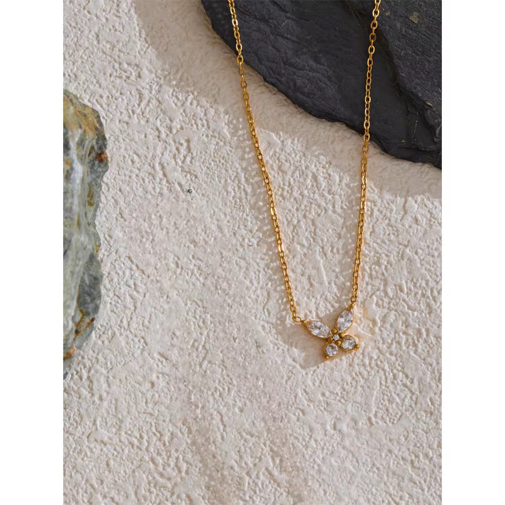 Crystal Butterfly Necklace