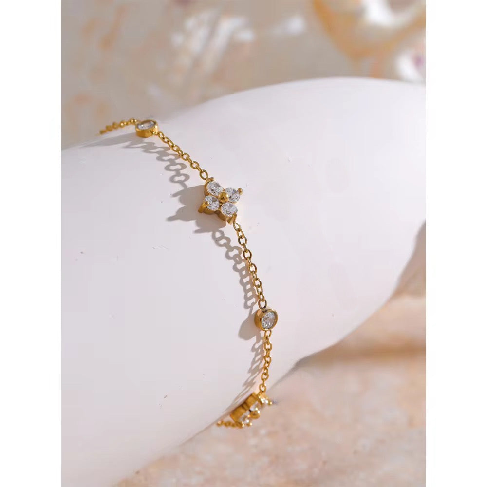 Floral Charm Bracelet