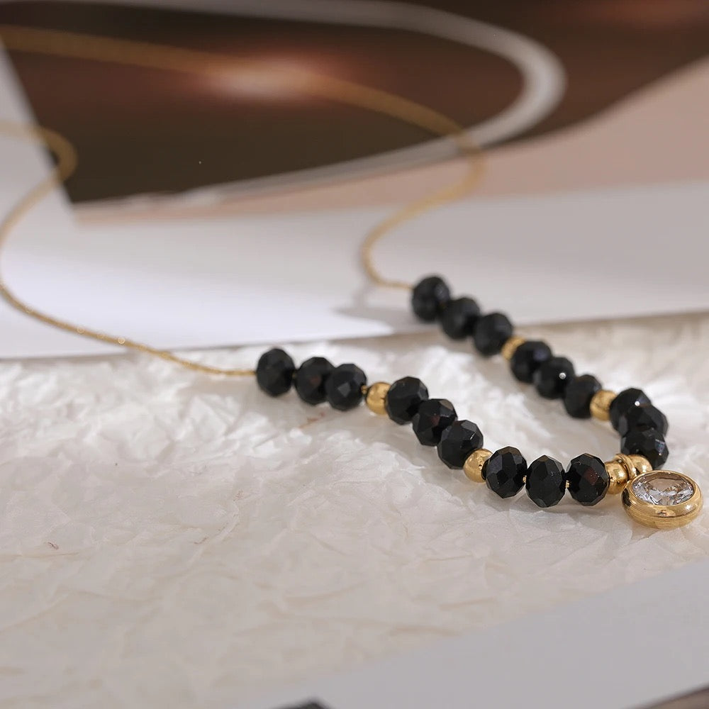 Dark Star Necklace - 18K Gold Coated