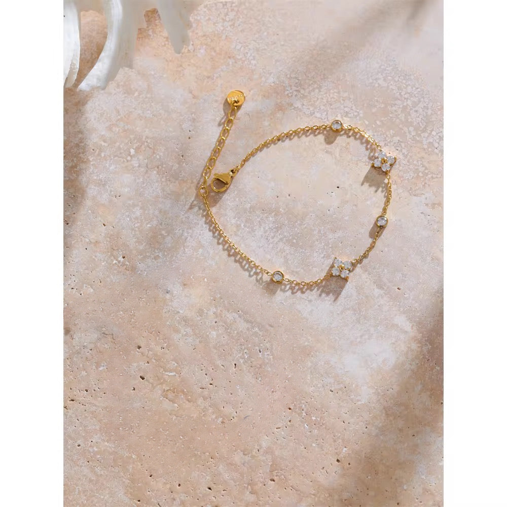 Floral Charm Bracelet
