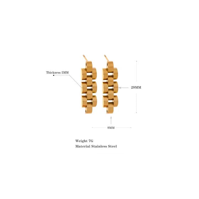 Gemini Earrings - 18K Gold Coated