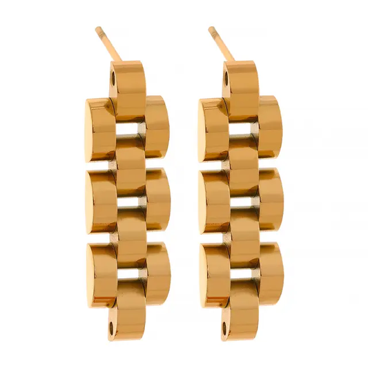 Gemini Earrings - 18K Gold Coated