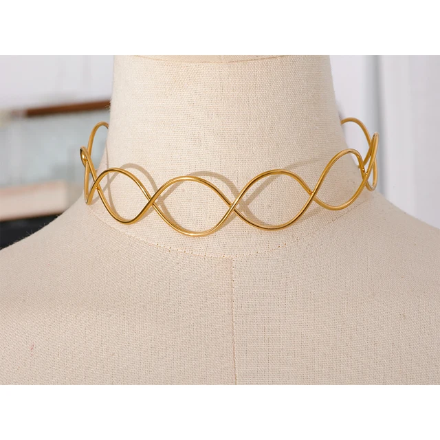 Celeste Weave Choker - 18K Gold Coated