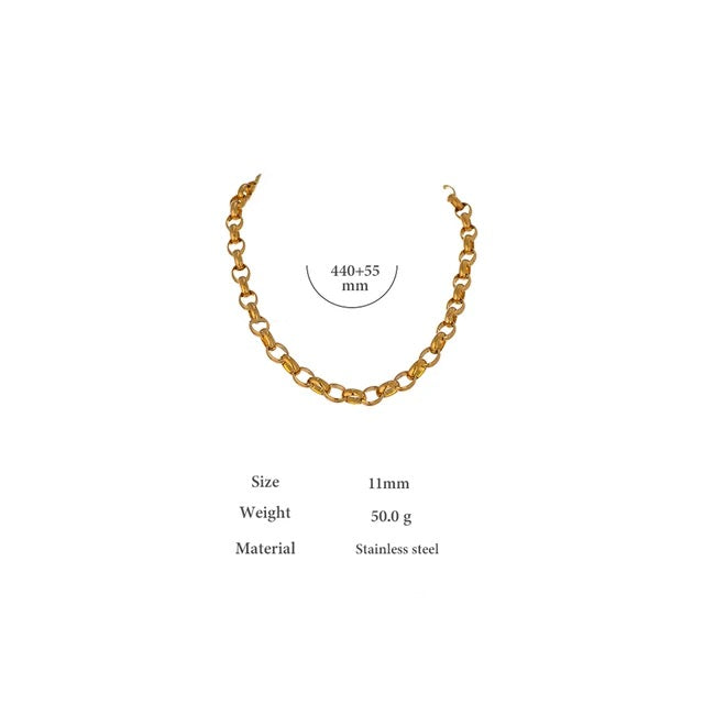 Dione Link Chain - 18K Gold Coated