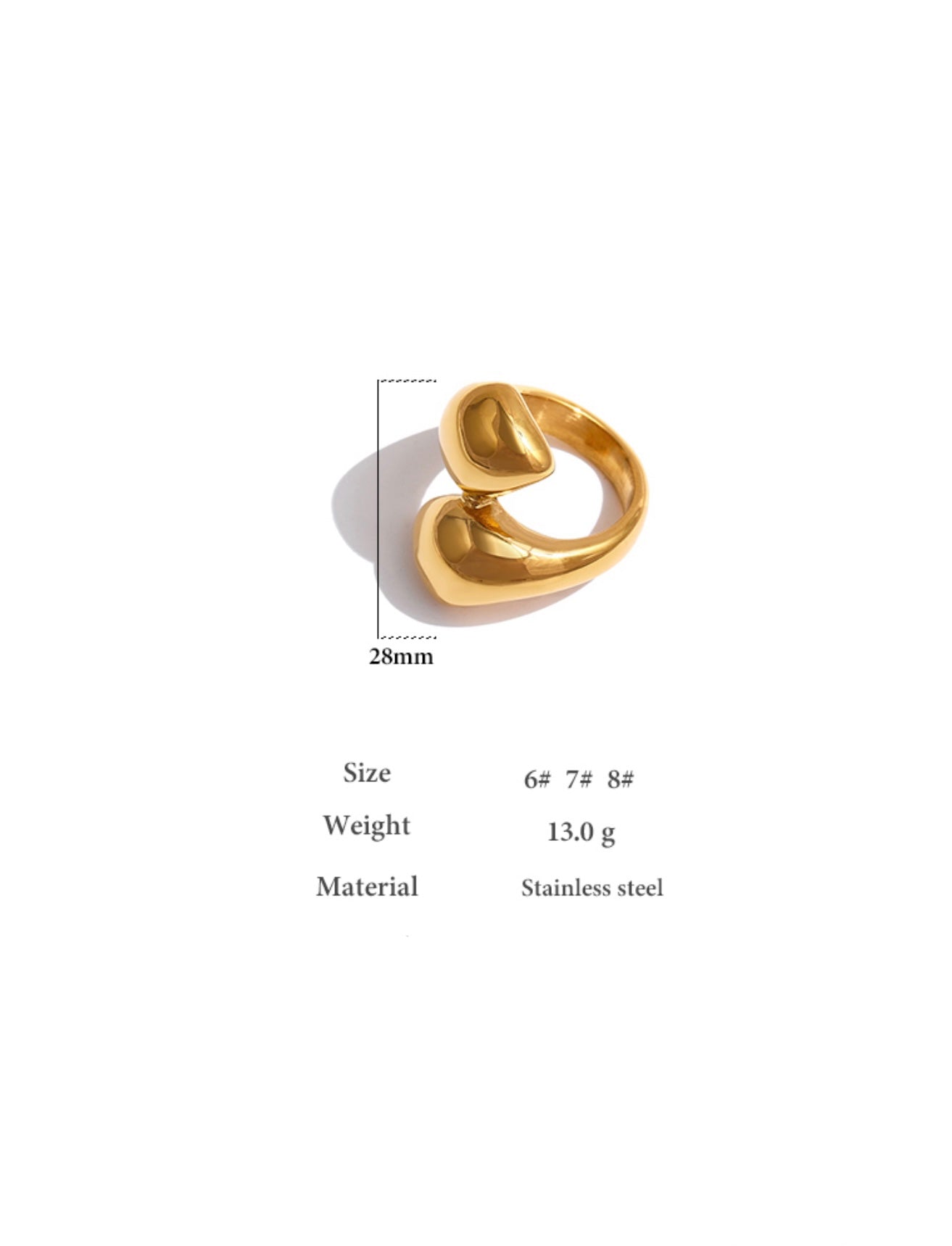 Stella Ring - 18K Gold Coated