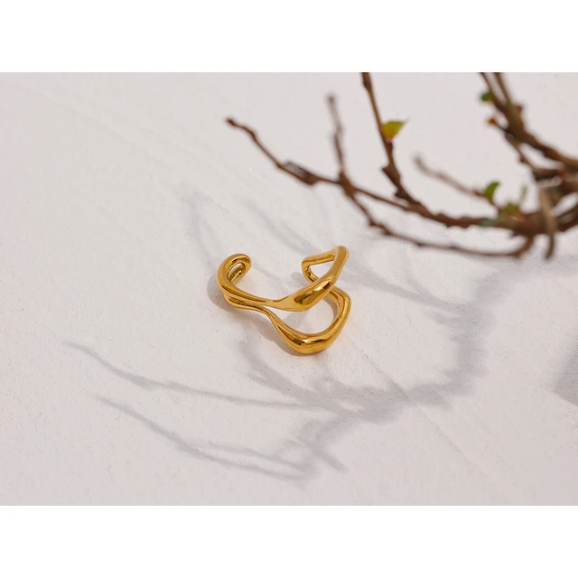 Vega Ear Cuff - Single Piece - 18K Gold Coated