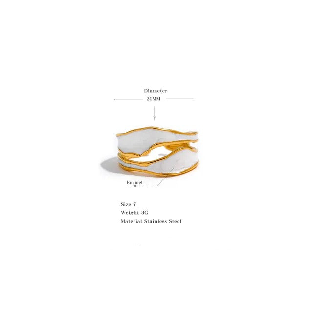 Vela Ring - 18K Gold Coated