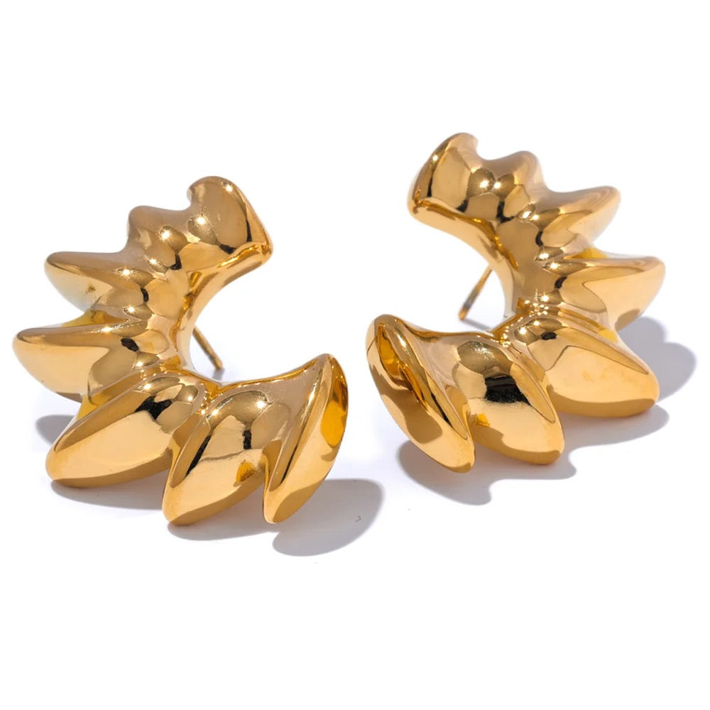Waverley Statement Earrings - 18K Gold Coated