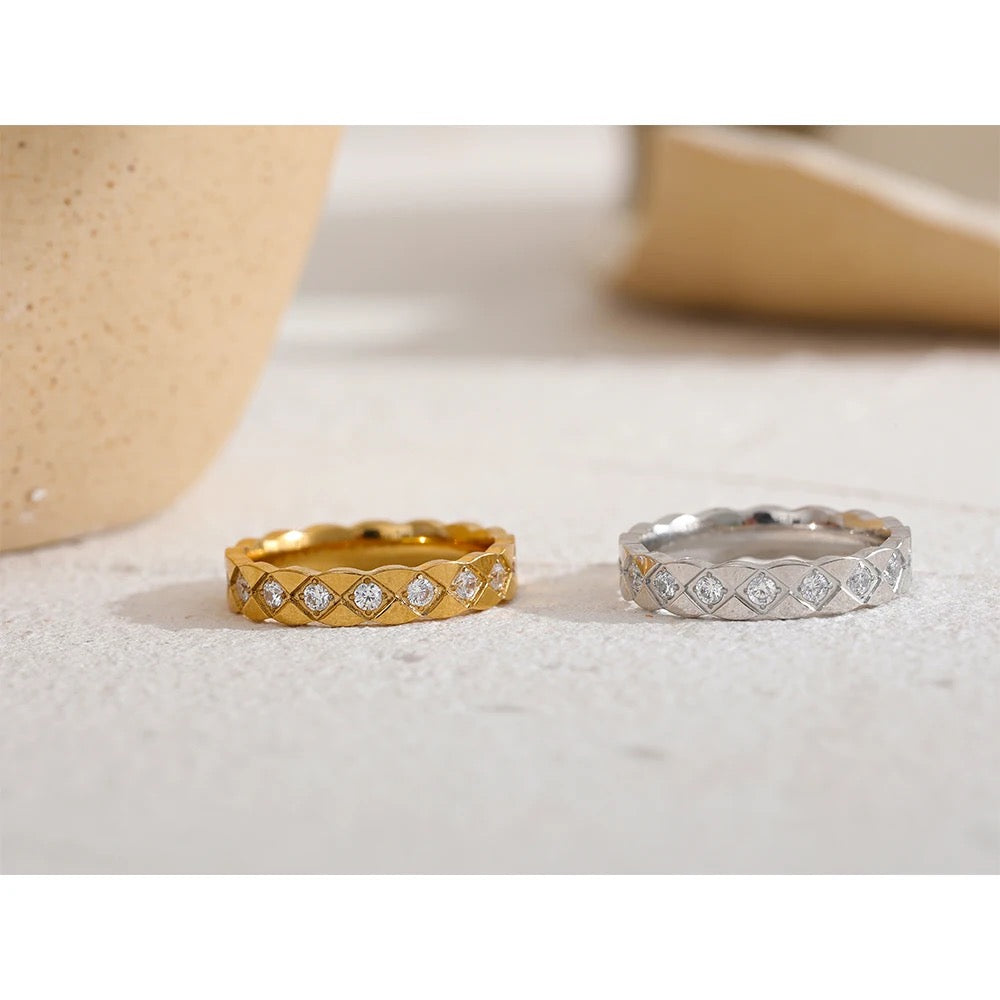 Skylark Ring Bands - 18K Gold Coated