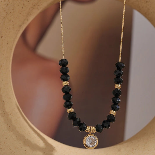 Dark Star Necklace - 18K Gold Coated