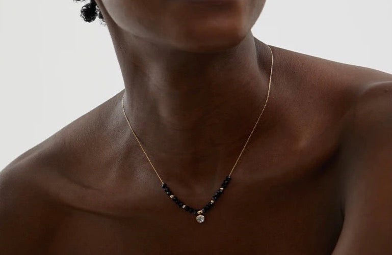 Dark Star Necklace - 18K Gold Coated