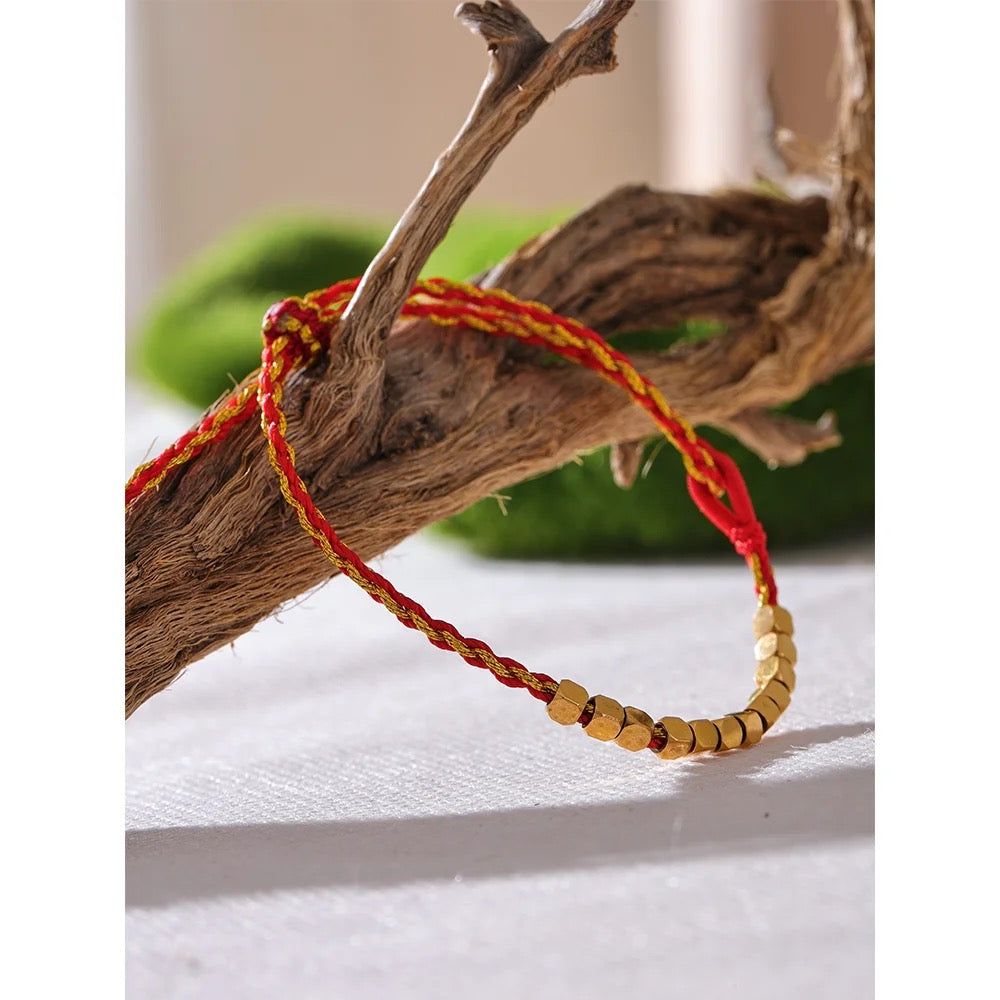 Crimson Dune Bracelet - 18K Gold Coated