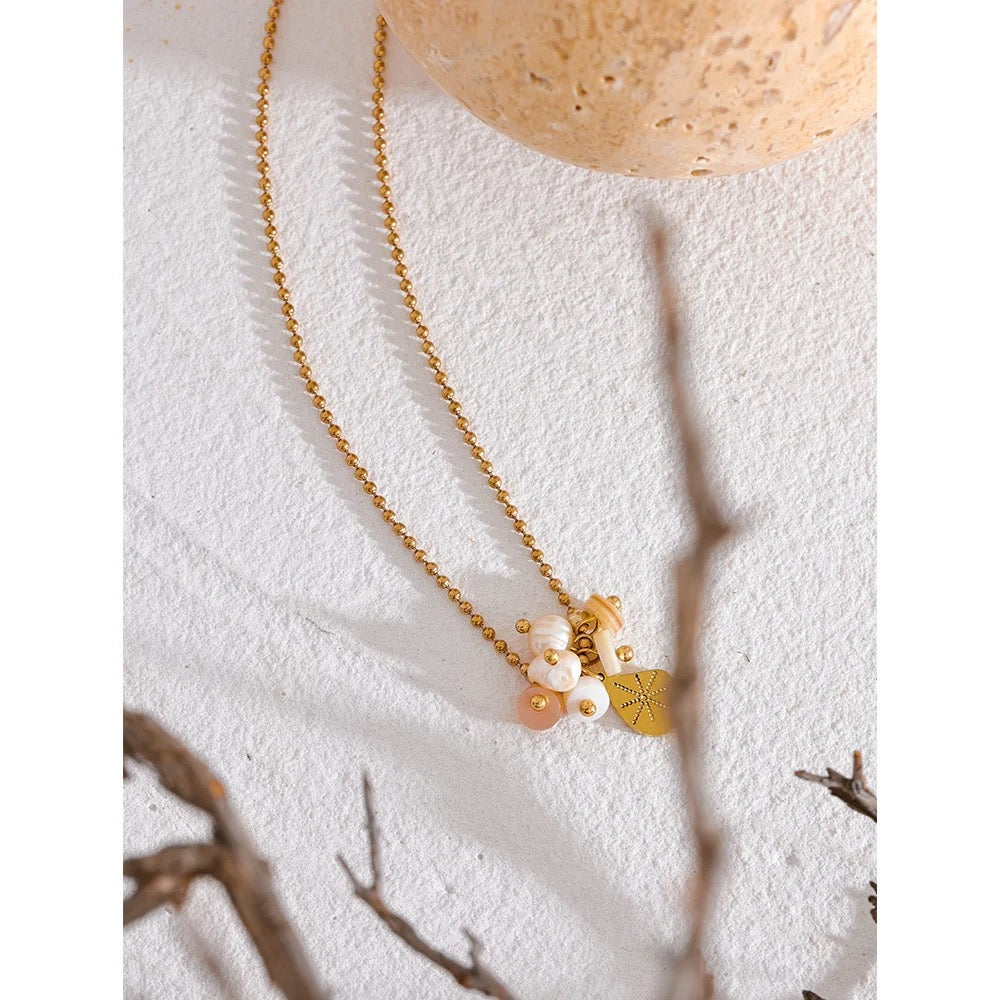 Edwina Necklace - 18K Gold Coated