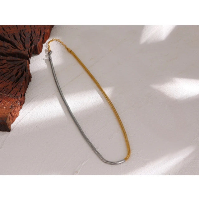 Triton Dual Tone Chain - 18K Gold Coated