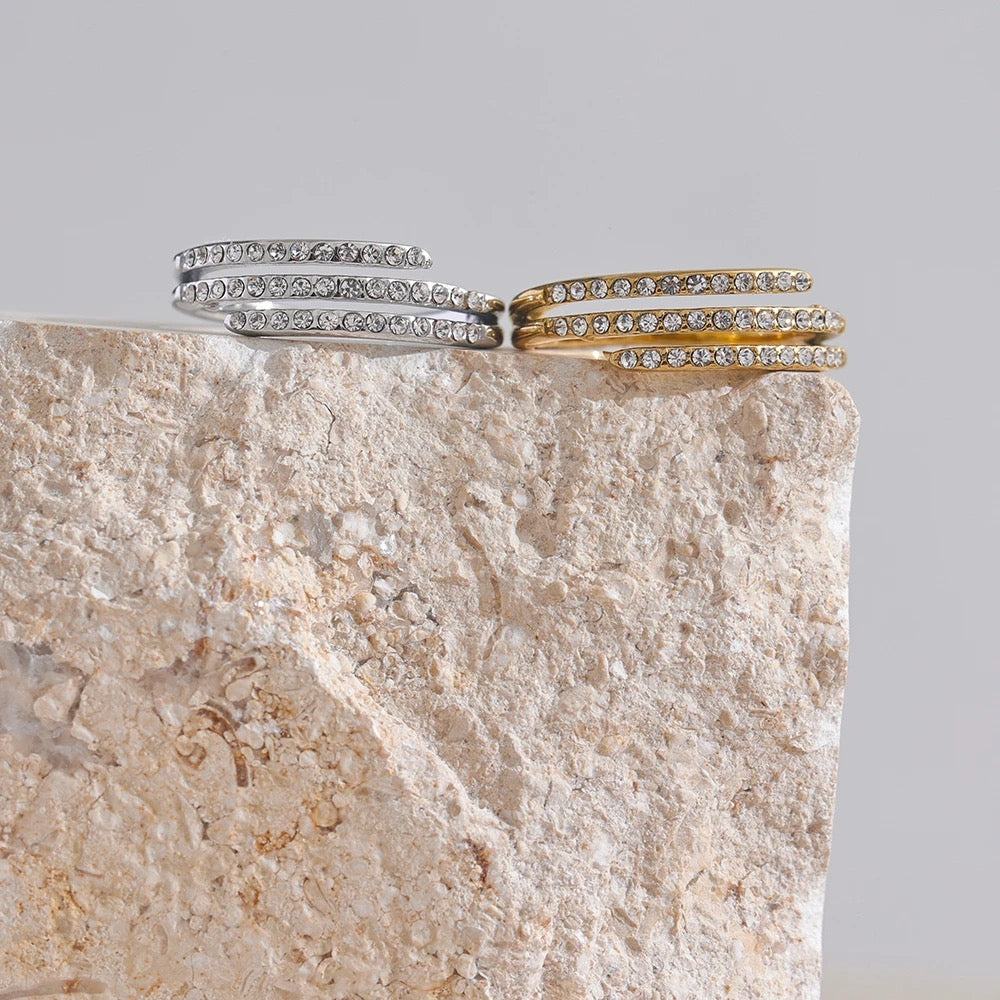 Kira Swarovski Ring - 18K Gold Coated