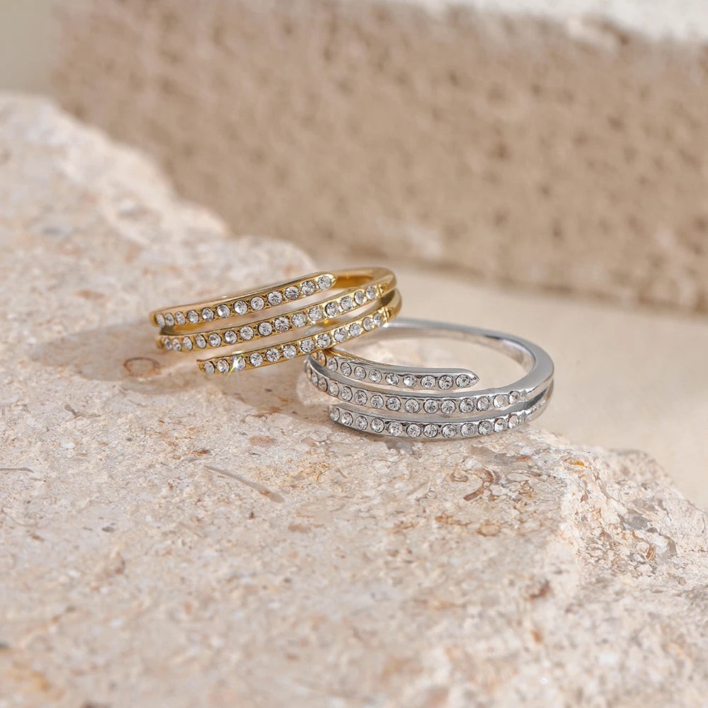 Kira Swarovski Ring - 18K Gold Coated