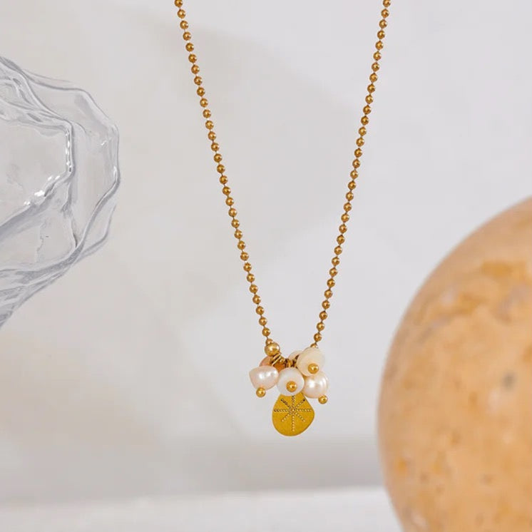 Edwina Necklace - 18K Gold Coated
