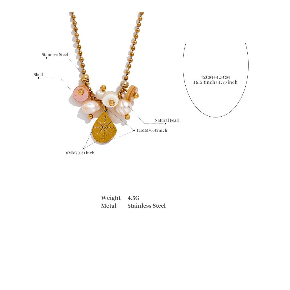 Edwina Necklace - 18K Gold Coated