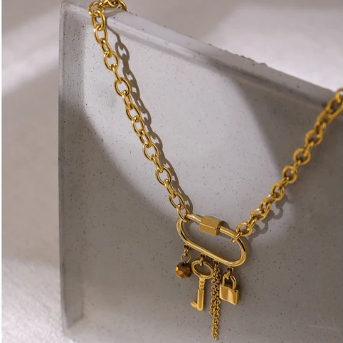 Alula Charm Necklace - 18K Gold Coated