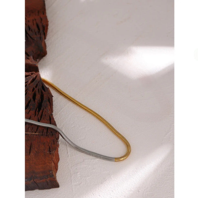 Triton Dual Tone Chain - 18K Gold Coated