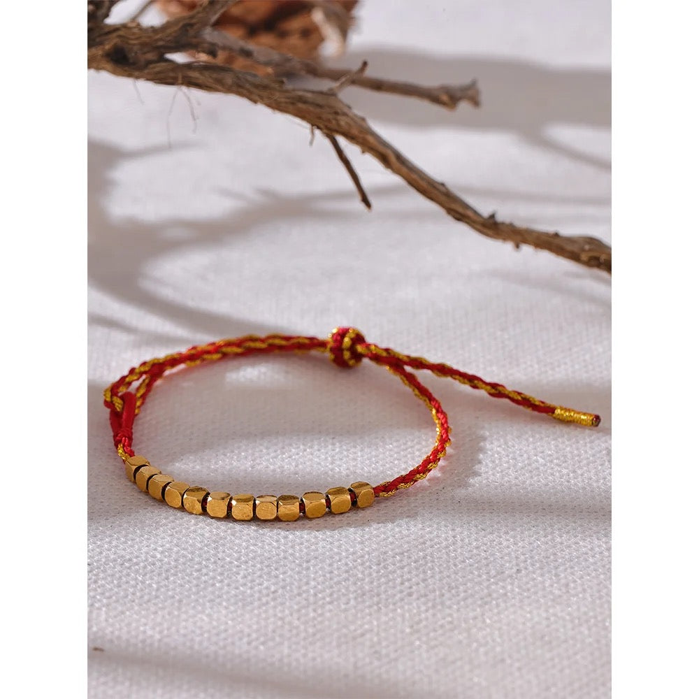 Crimson Dune Bracelet - 18K Gold Coated
