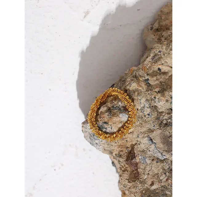 Carina Flexi Chain Ring - 18K Gold Coated