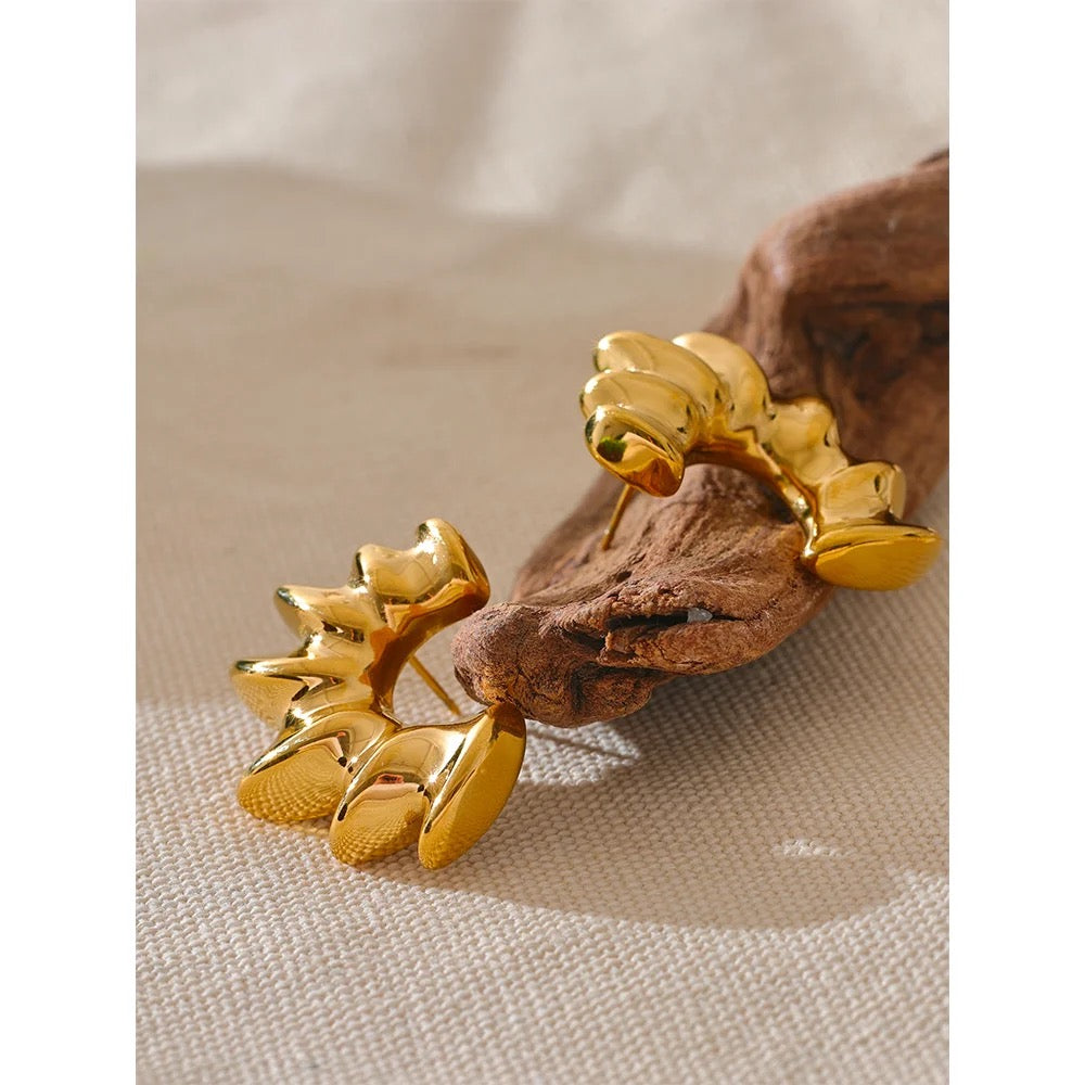 Waverley Statement Earrings - 18K Gold Coated