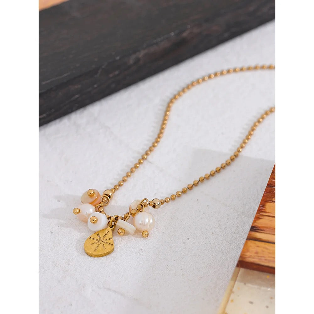 Edwina Necklace - 18K Gold Coated