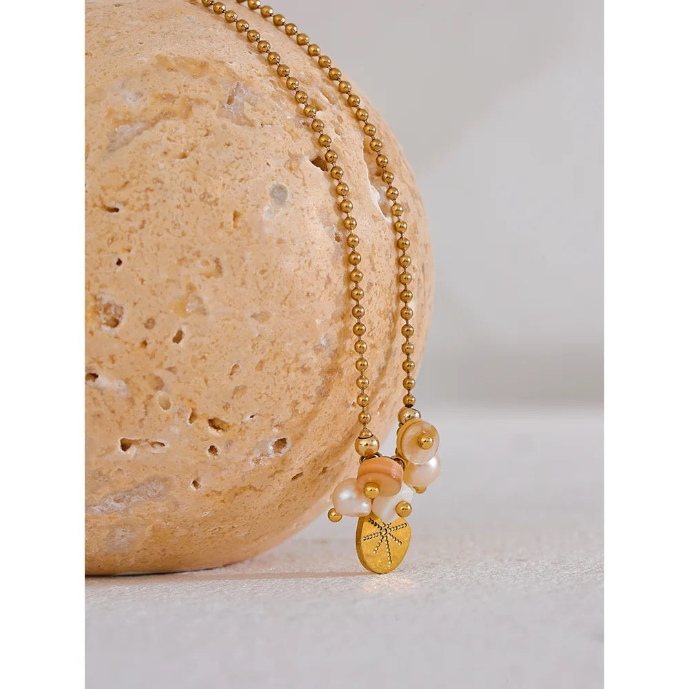 Edwina Necklace - 18K Gold Coated