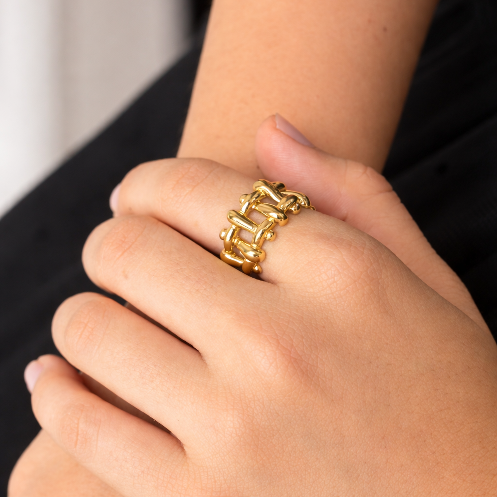 Aquila Statement Ring - 18K Gold Coated