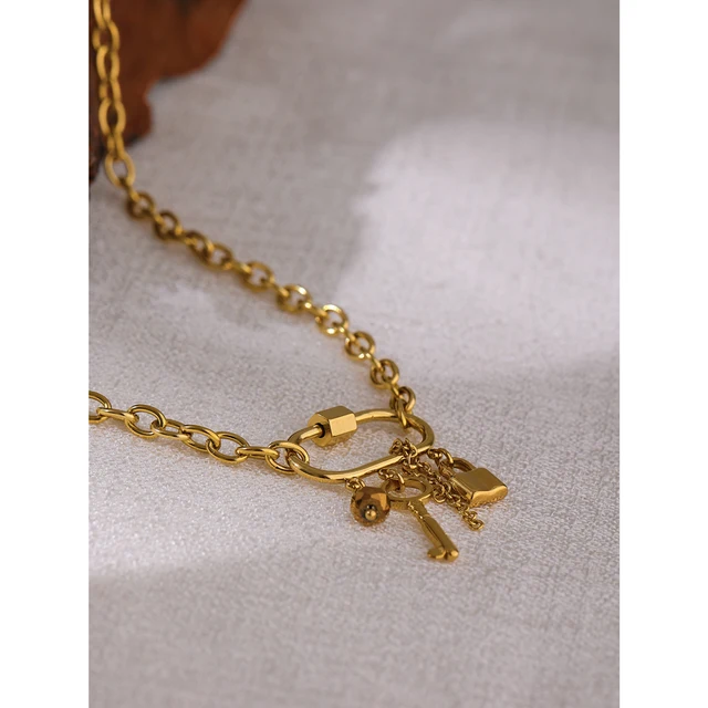 Alula Charm Necklace - 18K Gold Coated