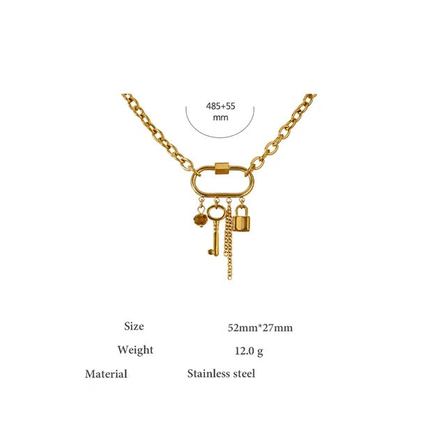 Alula Charm Necklace - 18K Gold Coated