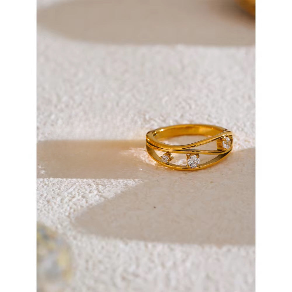 Trinity Wave Ring