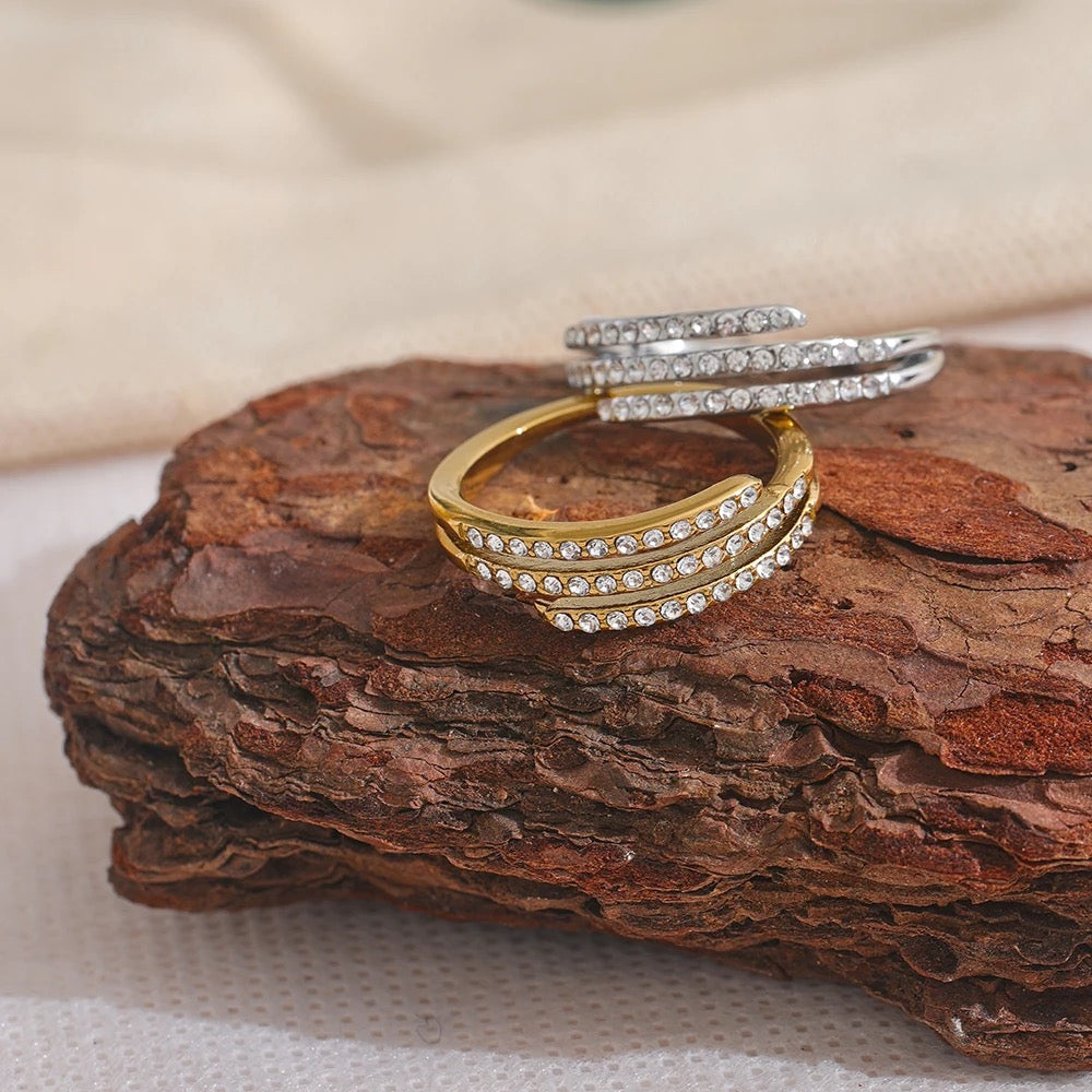 Kira Swarovski Ring - 18K Gold Coated